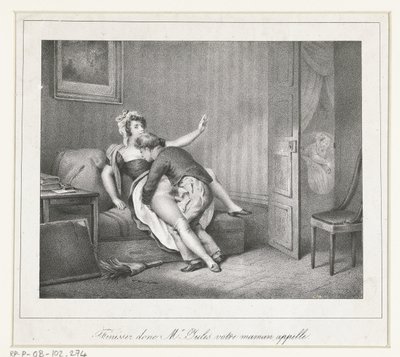 Lovers on a Bench by Anonymous
