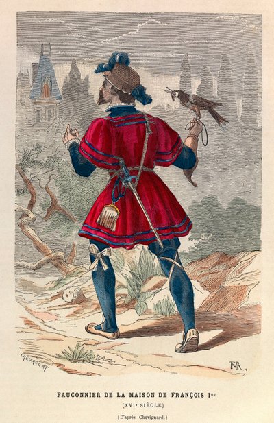 A falconer from the house of King Francois I in the 16th century by Anonymous Anonymous