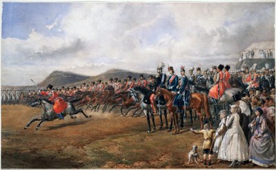 Tsar Alexander II Reviewing Troops by Anonymous Anonymous