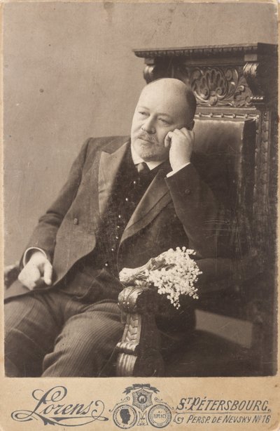 Portrait of the Composer Anatoly Konstantinovich Lyadov by Anonymous Anonymous