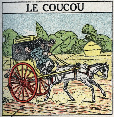 Animal traction: cuckoo, public transport used in France from the middle of the 18th century to the middle of the 19th century, also called 