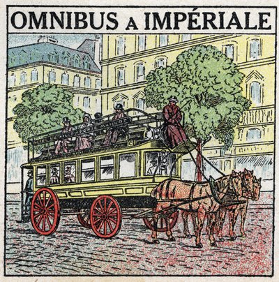 Animal traction: omnibus a imperiale in the 19th century by Anonymous Anonymous