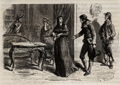 Arrest of Madame Roland on 1 June 1793 in Paris - Arrest of Madame Roland (Manon Roland, nee Jeanne Marie Philippon) by Anonymous Anonymous
