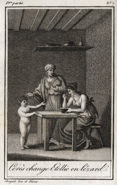 Ceres Changes Stellion to a Lizard by Anonymous Anonymous