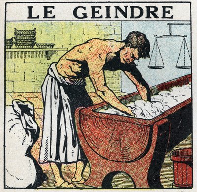 Electric tools: the assistant of the baker whose job was to peel the pulp before the invention of electric mixers. Anonymous illustration from 1925. Private collection. by Anonymous Anonymous