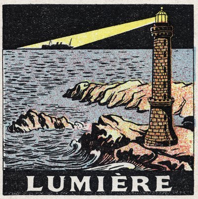 Ether (material): the light of a lighthouse in the night by Anonymous Anonymous