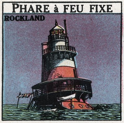 Light signals: Rockland headlight. Anonymous illustration from 1925. Private collection. by Anonymous Anonymous