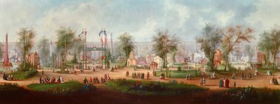 Panoramic view of the 1867 Universal Exhibition in Paris by Anonymous Anonymous