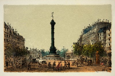 Paris in 1874: The Column of July by Anonymous Anonymous