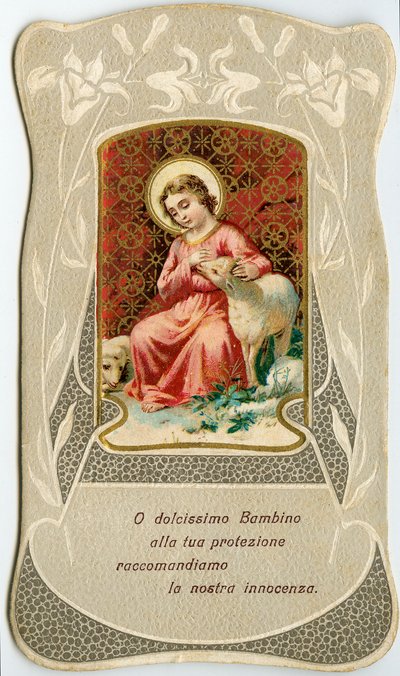 Jesus with Two Lambs by Anonymous Anonymous