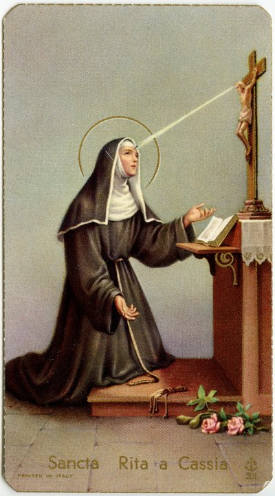 Rita of Cascia During Her Partial Stigmata by Anonymous Anonymous