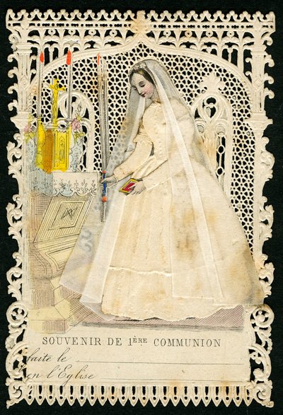 Pious image: memory card distributed at the first communion by Anonymous Anonymous