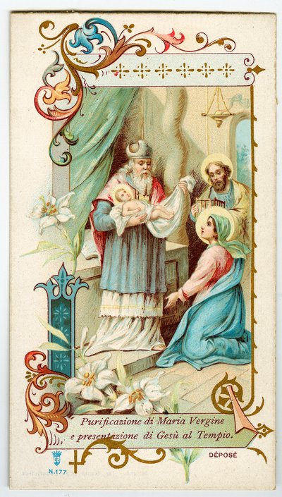 Presentation of Jesus to the Temple by Anonymous Anonymous