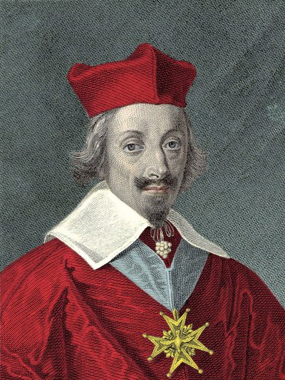 Portrait of Armand Jean Du Plessis, Cardinal De Richelieu, French Politician by Anonymous Anonymous