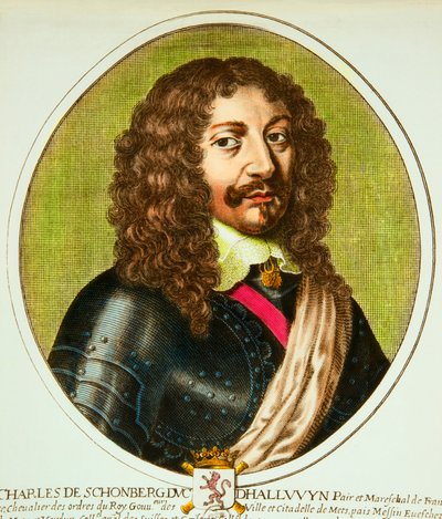 Portrait of Charles de Schomberg (1601-1656) Duke of Halluin, peer and marshal of France under Louis XIII by Anonymous Anonymous