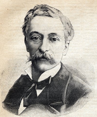 Portrait of Edouard Lockroy (1838-1913) French Politician. Engraving in Le Petit Parisien 1893 by Anonymous Anonymous