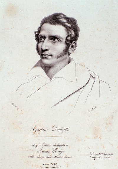 Portrait of Gaetano Donizetti by Anonymous Anonymous