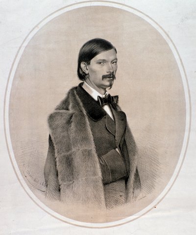 Portrait of Giovanni Bottesini by Anonymous Anonymous