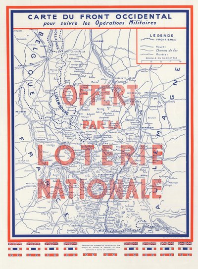 Second World War - Map of the Western Front, Donated by the National Lottery by Anonymous Anonymous