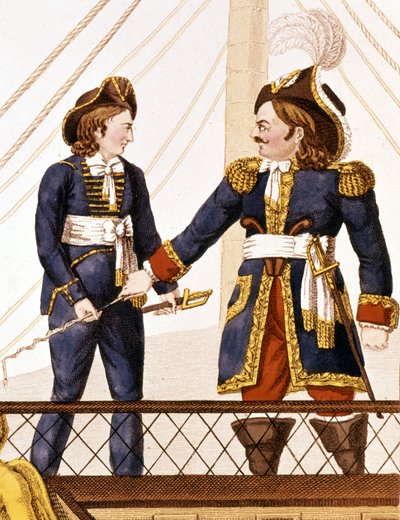 Surcouf Aboard His Boat Emile by Anonymous Anonymous