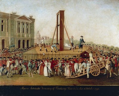 The Execution of Marie Antoinette on October 16 by Anonymous Anonymous