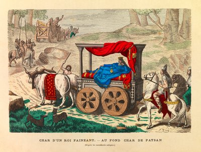 The chariot of a lazy king with a peasant tank at the bottom by Anonymous Anonymous