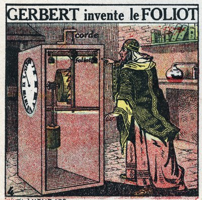 Time: clock has weight. Gerbert d