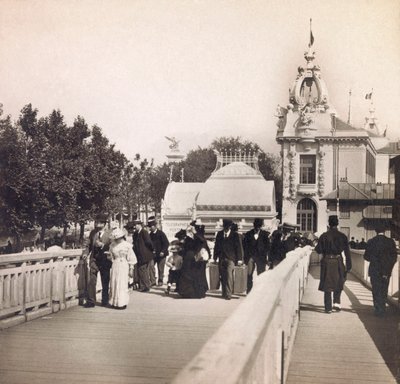 Universal Exposition of 1900 in Paris: Passerelle des Invalides - Private collection by Anonymous Anonymous