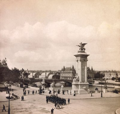 Universal Exposition of 1900 in Paris: Pylon of the Pont Alexandre III by Anonymous Anonymous