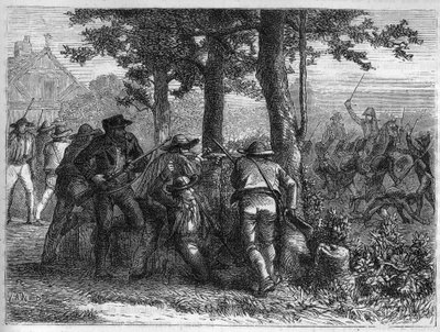 War of the French Revolution and movements against revolutionaries: siege and capture of the city of Lyon by the French Republican army on 9 October 1793 against the royalist troops. Engraving from 1866 in Histoire de la Revolution francaise by Adolphe Thi by Anonymous Anonymous