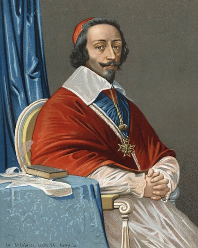Portrait of Armand Jean Du Plessis, Cardinal Richelieu by Anonymous Anonymous