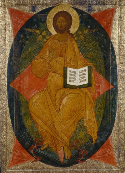 Christ in Majesty from the Deesis Range, 1497 by Anonymous Russian icon painter