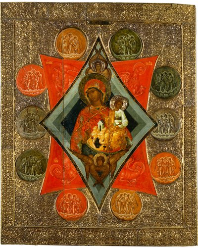 Mother of God of the Burning Bush by Anonymous Russian icon painter
