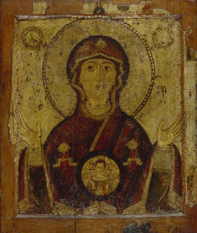 Our Lady of the Sign, Early 13th century by Anonymous Russian icon painter