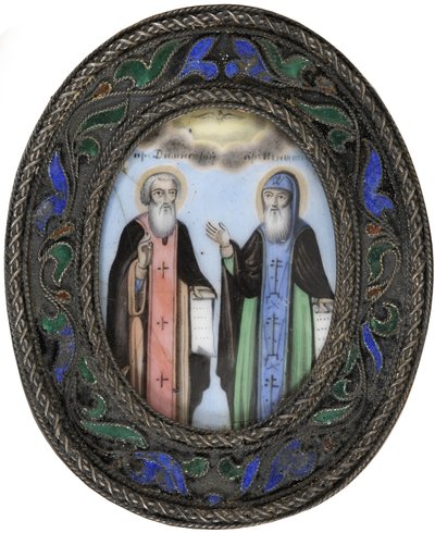 Saints Dimitry of Rostov and Ignatius Brianchaninov by Anonymous Russian icon painter