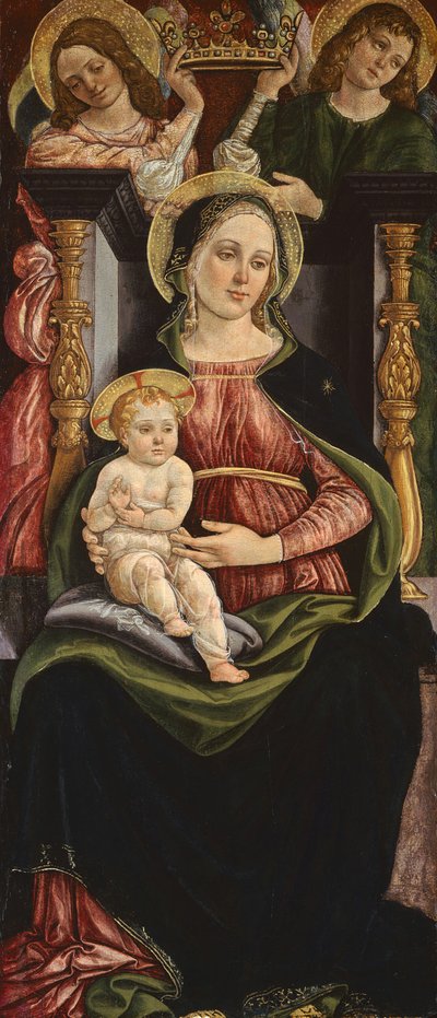 Virgin and Child Enthroned with Two Angels Holding a Crown, 1505-1515 by Ansano Ciampanti