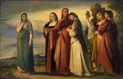 Dante and the Noble Women of Ravenna by Anselm Feuerbach