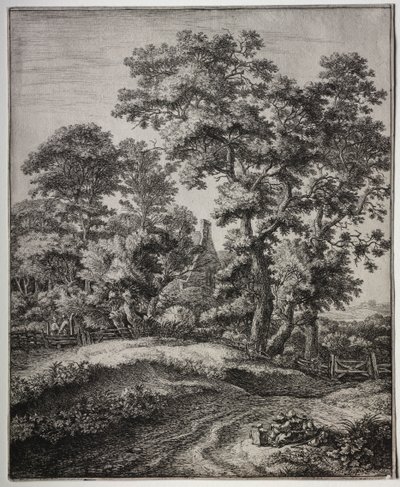 Six Large Upright Landscapes: A Mother and Three Children at Rest by Anthonie Waterloo