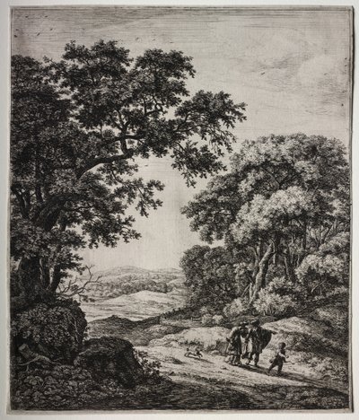 Six Large Upright Landscapes with Scenes from the Old Testament by Anthonie Waterloo