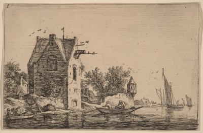 The Sentry Box on the Wall by Anthonie Waterloo