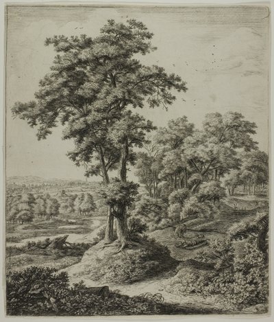 The Unfaithful Prophet of Judah, from Six Large Upright Landscapes with Scenes from the Old Testament by Anthonie Waterloo