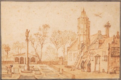 An Allegory of Spring with Toutenburg Hunting Lodge by Anthonie van Borssom