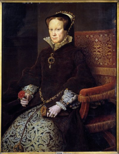 Portrait of Queen Mary I Tudor by Anthonis van Dashorst (c.1519 1576/77) Mor