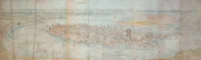 Panoramic View of Dordrecht, Seen from an Elevated Point to the West by Anthonis van den Wyngaerde