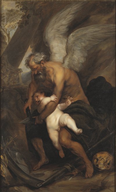 Chronos Clipping the Wings of Cupid by Anthony van Dyck