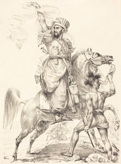 The Chief of the Mamelukes on Horseback by Antoine-Jean Gros