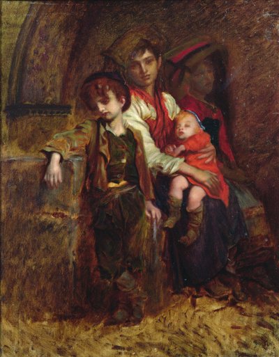 A Family of Peasants by Antoine Auguste Ernest Herbert or Hebert