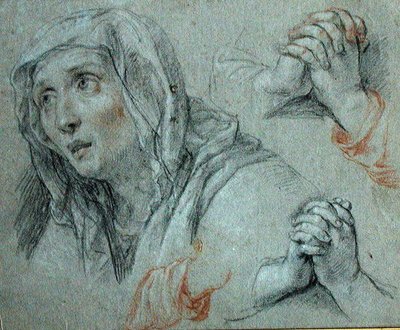 Studies for the Figure of the Virgin by Antoine Coypel