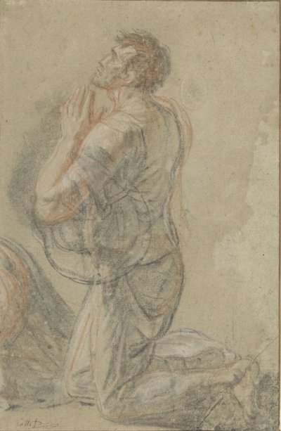 Kneeling Man, Seen from the Side by Antoine François Callet