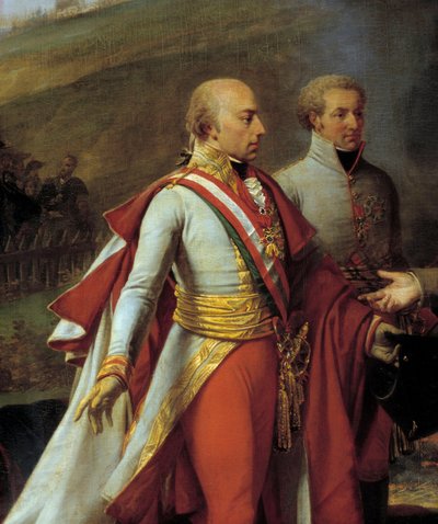 Interview of Napoleon I and Francis II at Sarutschitz in Moravia after the Battle of Austerlitz, 1805 (detail) by Antoine Jean Gros